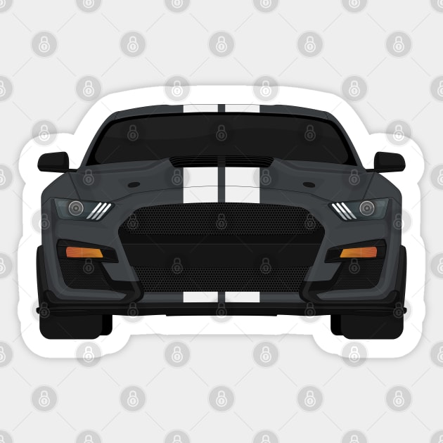 Shelby GT500 2020 Magnetic + White Stripes Sticker by VENZ0LIC